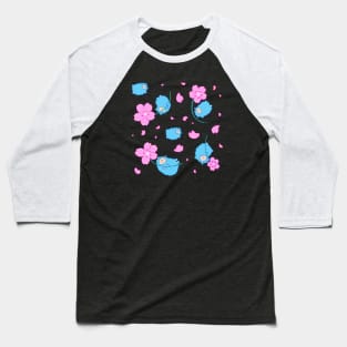 Sakura sheep pattern Baseball T-Shirt